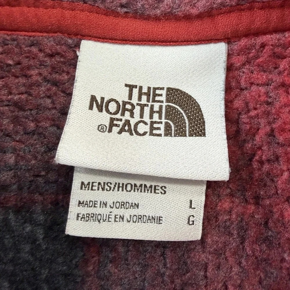 The North Face Tsillan Mens 1/4‎ Zipper Pullover Fleece Buffalo Plaid Size L